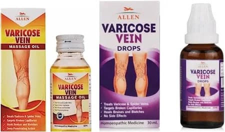 VARICOSE VEIN DROP&MASSAAGE OIL  COMBO (60ML/30ML)