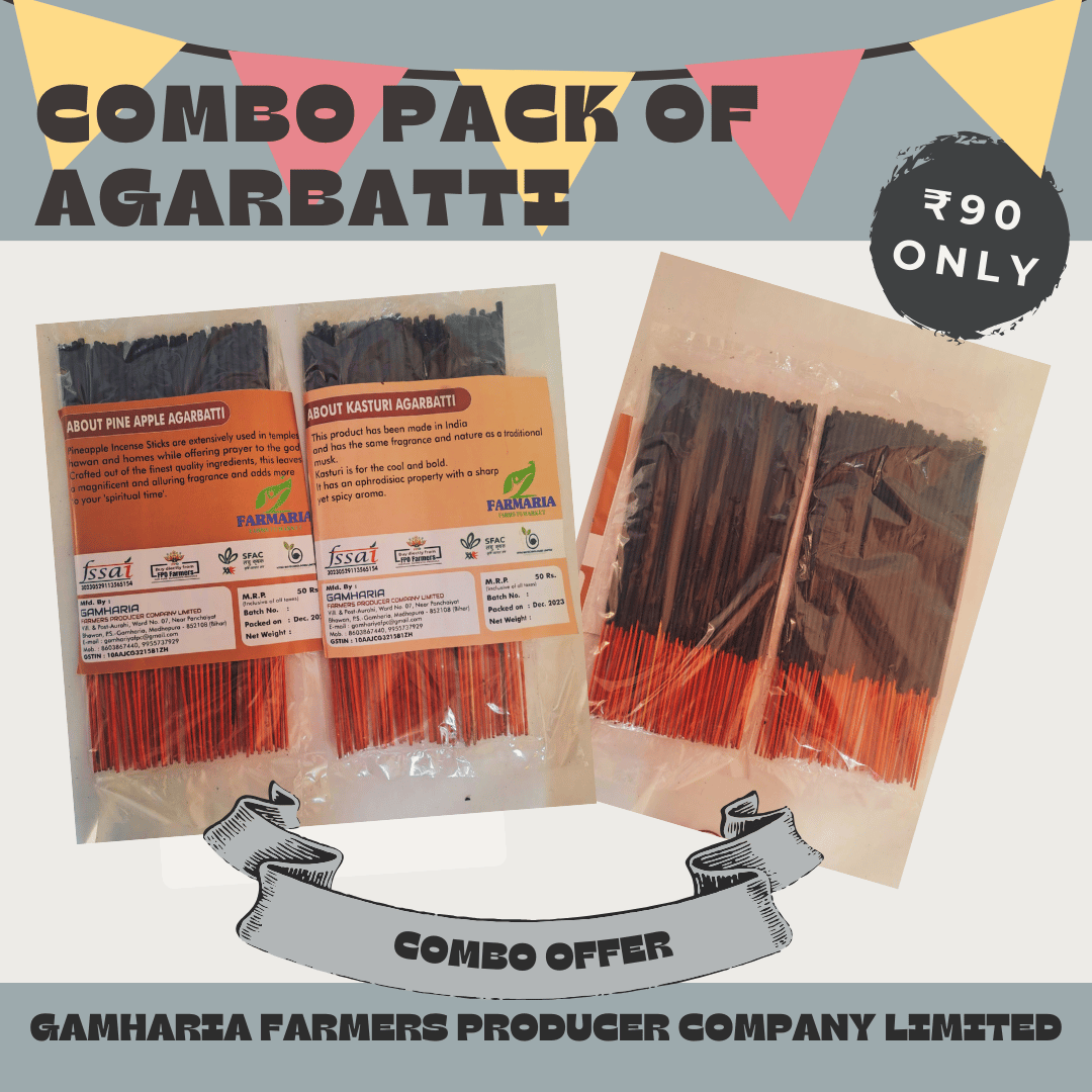 COMBO PACK OF AGARBATTI (Kasturi Agarbatti & Pineapple Agarbatti)