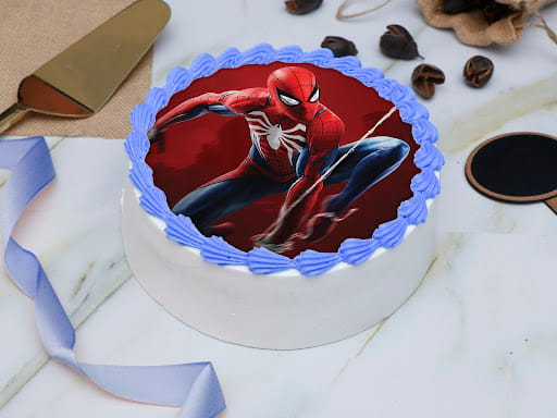 Spiderman/Batman Cake — fabpatisserie.com