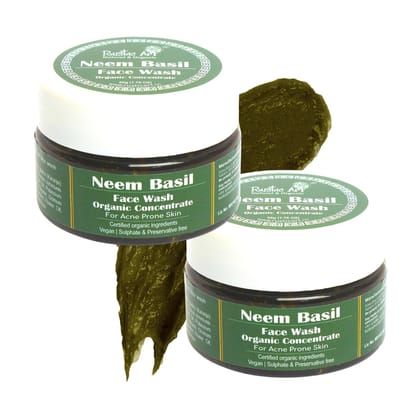 Neem Basil Face Wash Concentrate (50gm) Pack of 2