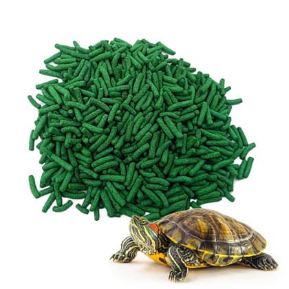 Tunai Super Saver Adult Turtle Food Spirulina Added for Good Shell Health & Daily Diet |1Kg| for Red-Eared, Musk, Mud, Cooter Turtle and Land Tortoise