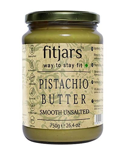 FITJARS Pistachio Butter Smooth Unsalted(Pista) , 750 g