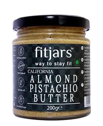 FITJARS California Badam Almond Butter with Pistachio Butter,-200 G