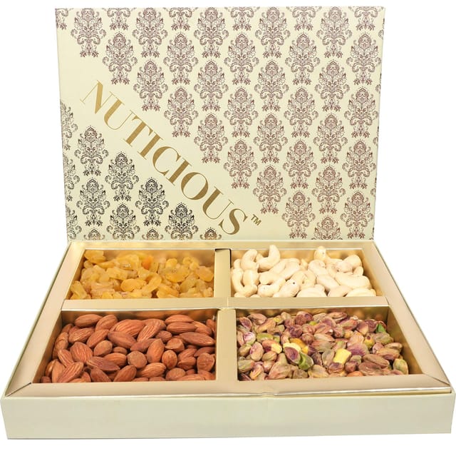 Premium Quality Dry Fruit Gift Box – 5 in 1 Best Gifting Pack – Kashmi