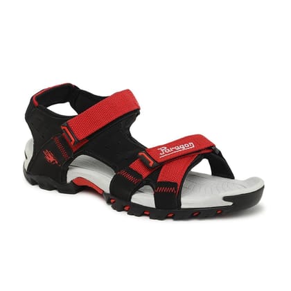 Men's Black-Red Sandals