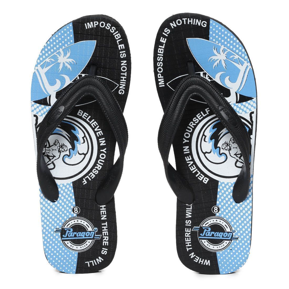 Paragon Men's Turquoise Flip Flops (K3720G-TRQ ) UK: 10