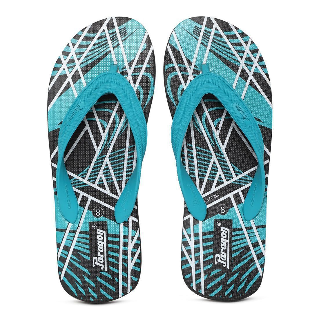 Paragon Walkaholic Men's Turquoise Slippers