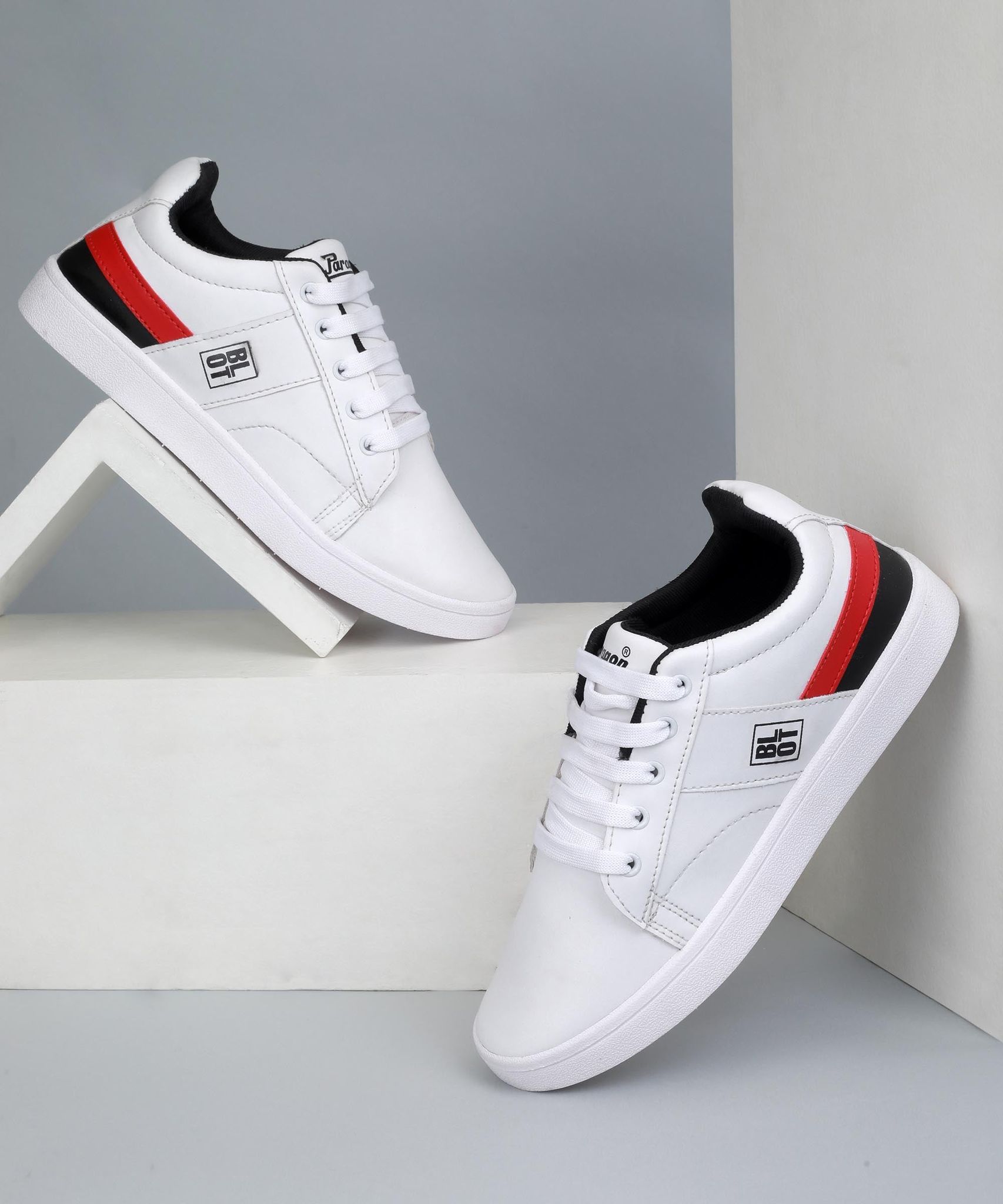 Paragon white canvas outlet shoes