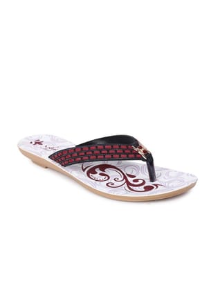 Women's Cherry Rexine Flip Flops