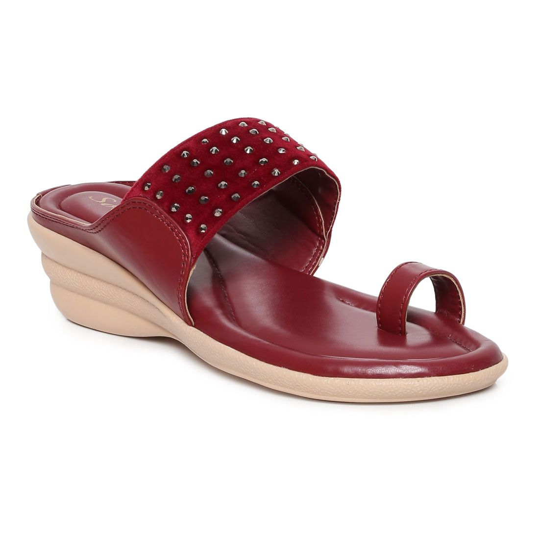 Buy Metro Men Maroon Leather Sandals (16-9902-44-44) Size (10 UK/India  (44EU)) Online at Lowest Price Ever in India | Check Reviews & Ratings -  Shop The World