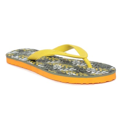 Lightweight, Durable & Stylish holiday flipflops for women (K3716L-YLW)