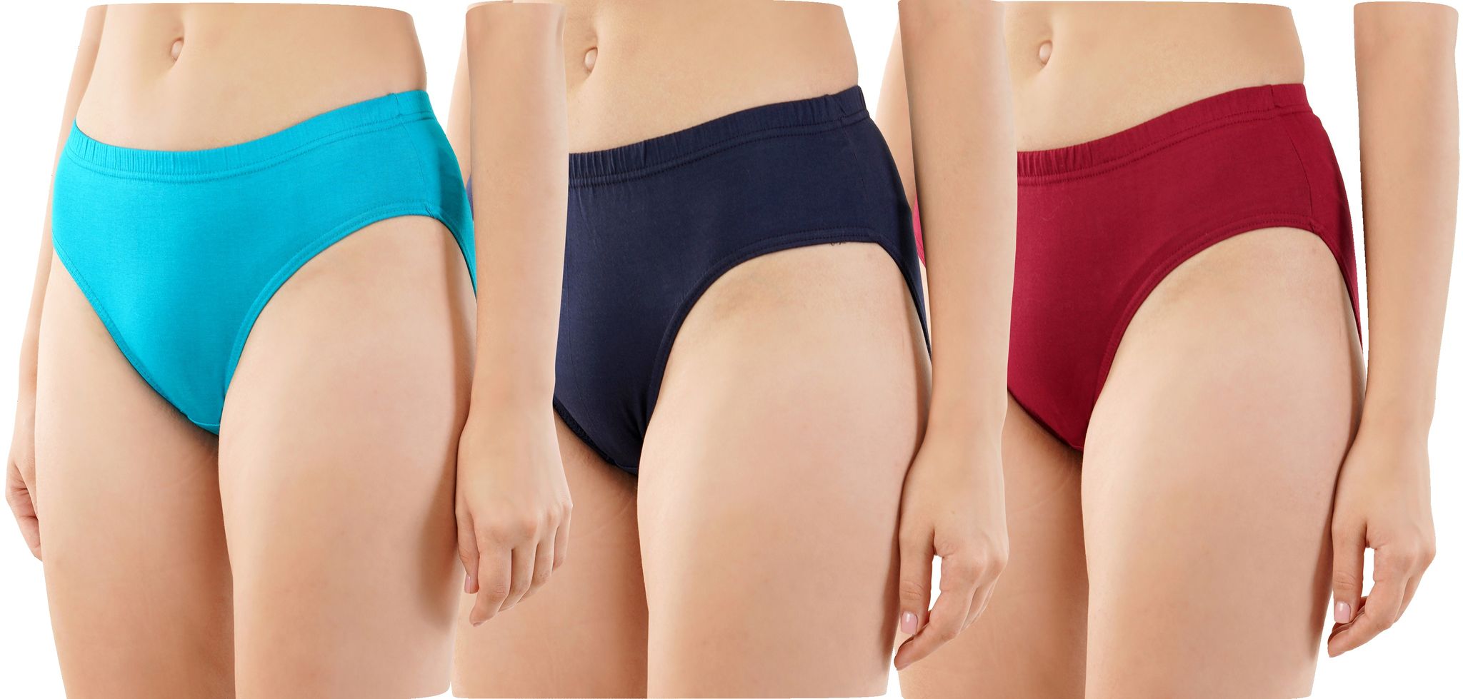 POOMA panties Plain IE pack of 3 (colors may vary)