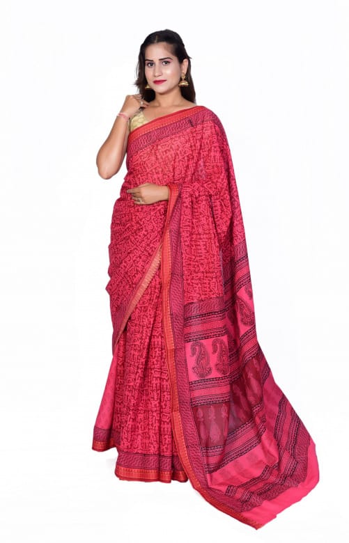 Tribes India Handwoven Cotton Saree 1TTXSARMP17163-24