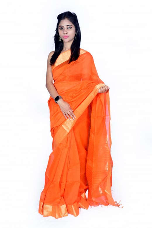 Tribes India Handwoven Maheshwari Saree 1TTXSARMP04258-5