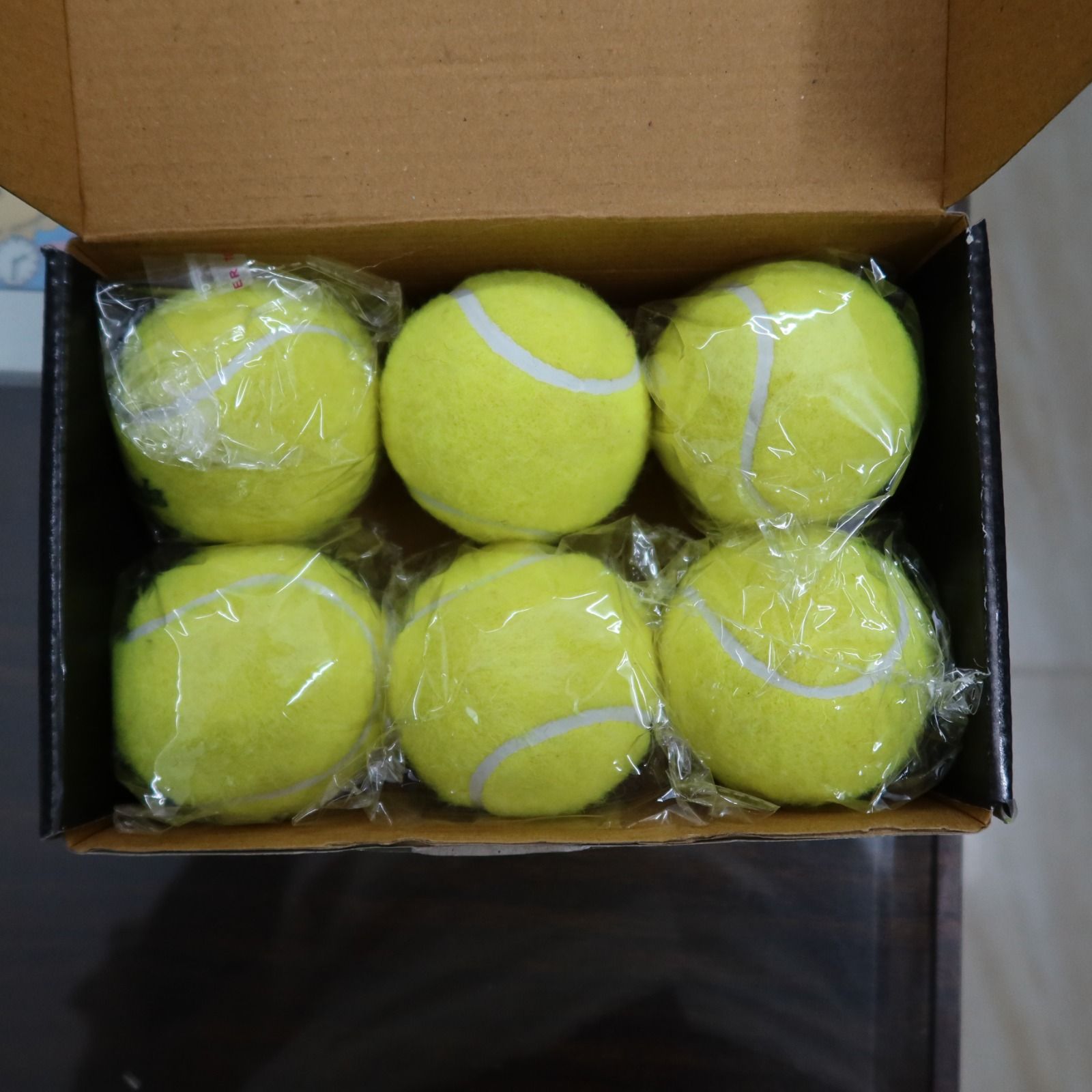 FAIRBIZPS Rubber Cricket Tennis Ball Light Yellow (Pack of 12