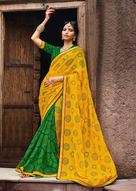 Pure Chiffon Party Wear Chiffon Zari Work Saree at Rs 1400/piece in Lucknow  | ID: 21518237055