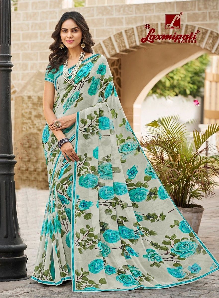 Laxmipati R-934 Georgette Saree (Multicolor) in Pune at best price by  Shubham Sarees - Justdial