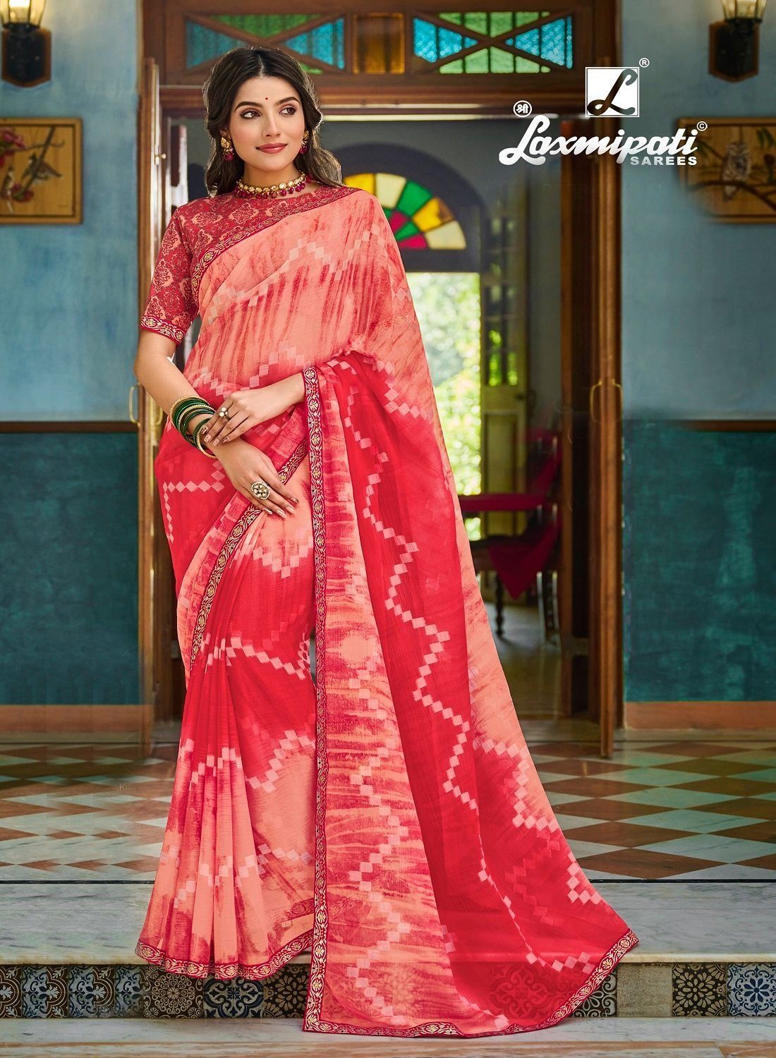 Laxmipati 6702 Party Chiffon Saree (Multicolor) in Aurangabad-Maharashtra  at best price by Shubhmangalam Designer Sarees - Justdial