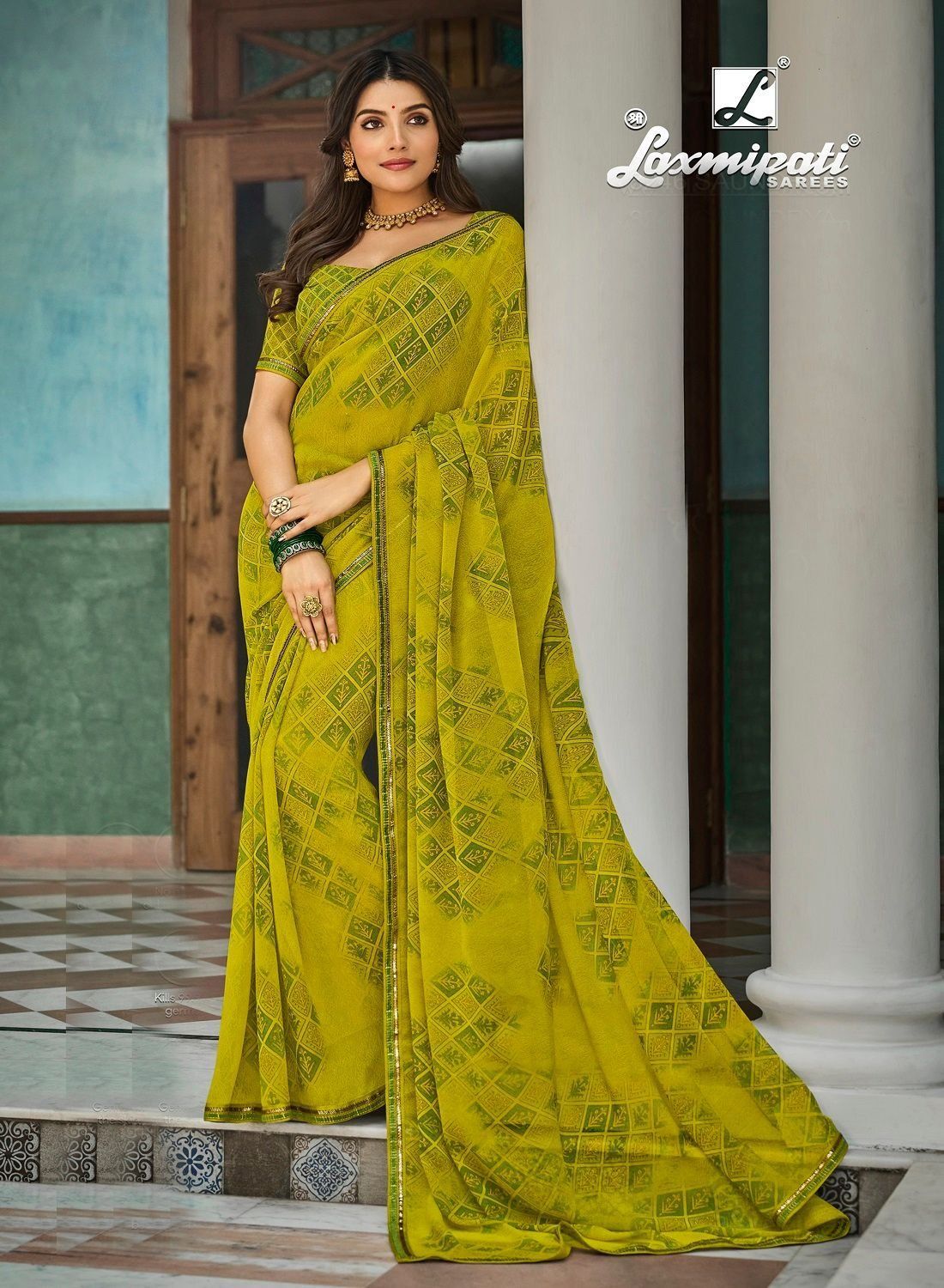 Buy Now Laxmipati Ganga 8027 Georgette Multicolor Saree – Laxmipati Sarees  | Sale