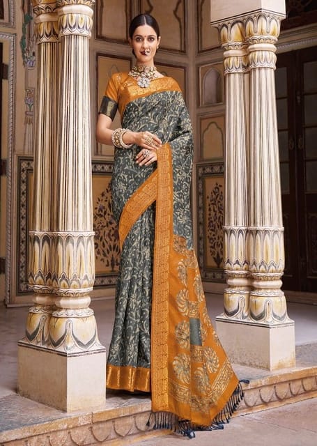 Party Wear Batik Printed Chanderi Silk Saree, Size: Free at Rs 1420 in  Jaipur
