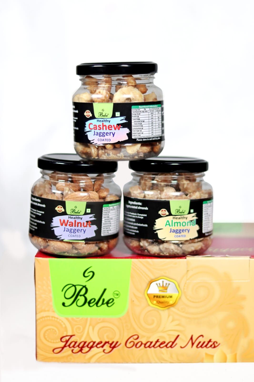 Bebe Jaggery Coated Nuts 275g (Pack of 3)