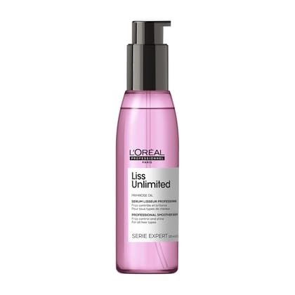 loreal Professionnel Serie Expert Liss Unlimited Blow Dry Serum 125 Ml, For Frizz-Free Hair