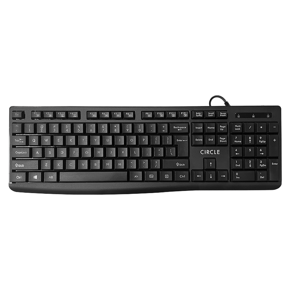 Circle Caliber USB Wired Multimedia Keyboard(1Yr Brand Warranty)