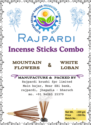 COMBO - Incense Sticks | Mountain Flower & White Loban