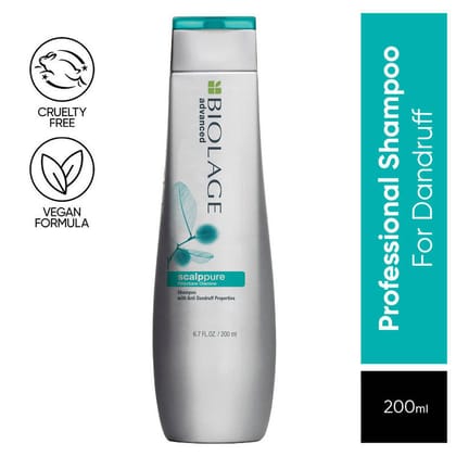 Matrix Biolage Scalppure Professional Anti-Dandruff Shampoo, Removes Visible Flakes After 1st Wash (200ml)