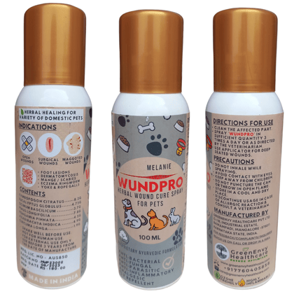 Melanie Wundpro - Topical Herbal Woundcure Spray for Pets (100 ml)