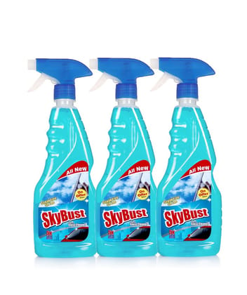 Skybust Glass Cleaner 500ml Pack 3