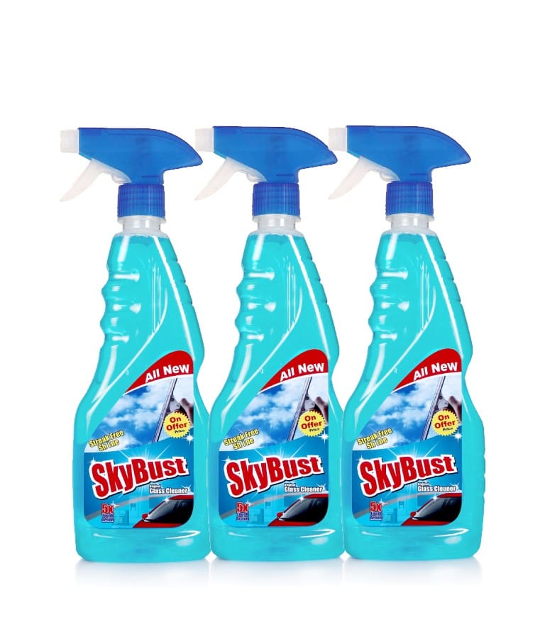 Skybust Glass Cleaner 500ml Pack 3