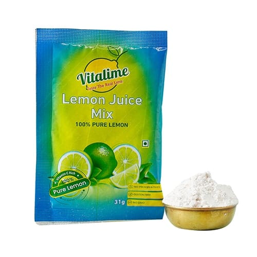 Vitalime Lemon Instant Drink Mix | Instant Drink Mix| Instant Fresh Nimbu Lemon | Summer Cool Drinks | Refreshing Nimbu Paani Mix,31g(Pack of 200)