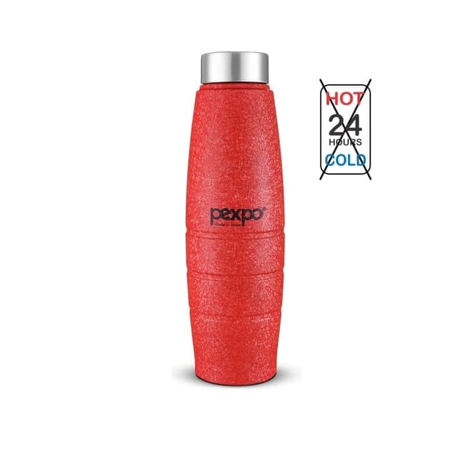 Pexpo Stereo-PU Insulated 4 Hours Warm & Cold 700 ml | Safe & Portable  (Stainless Steel)