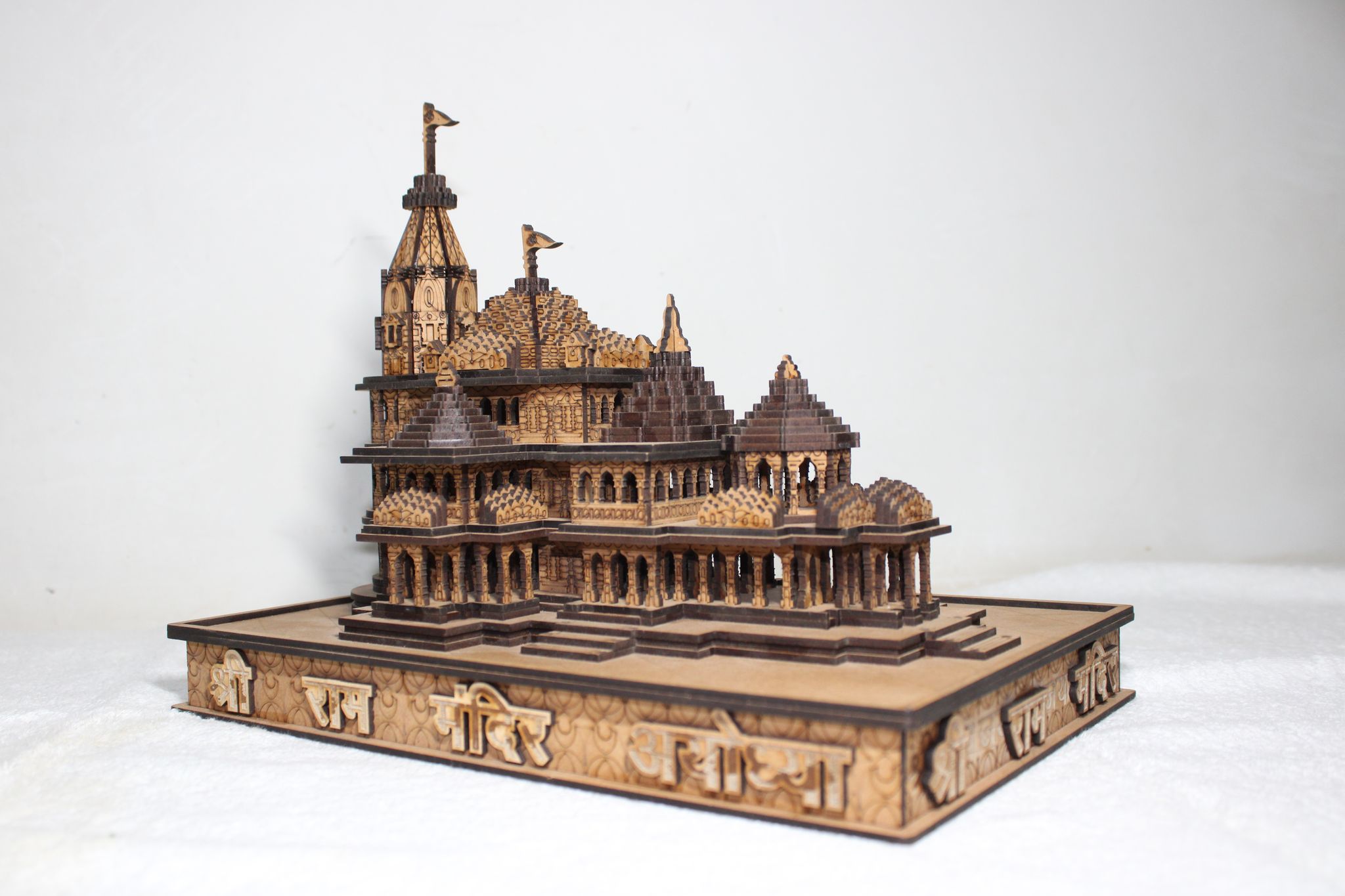 DINESH ENTERPRISES - Ram-Mandir-Ayodhya-3D-Model-Wooden-Temple