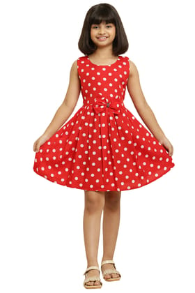 Tinkle Trendy Red Frock & Dress For Girls.