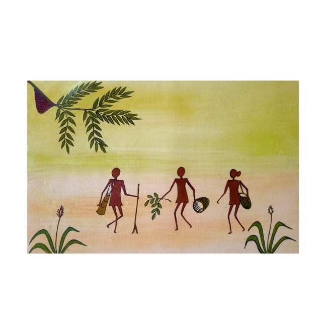 Handcrafted Kurumba Painting (12*8 Inches)