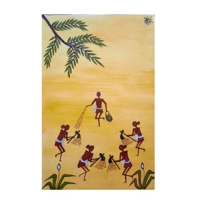 | Handcrafted Kurumba Painting (12*8 Inches)