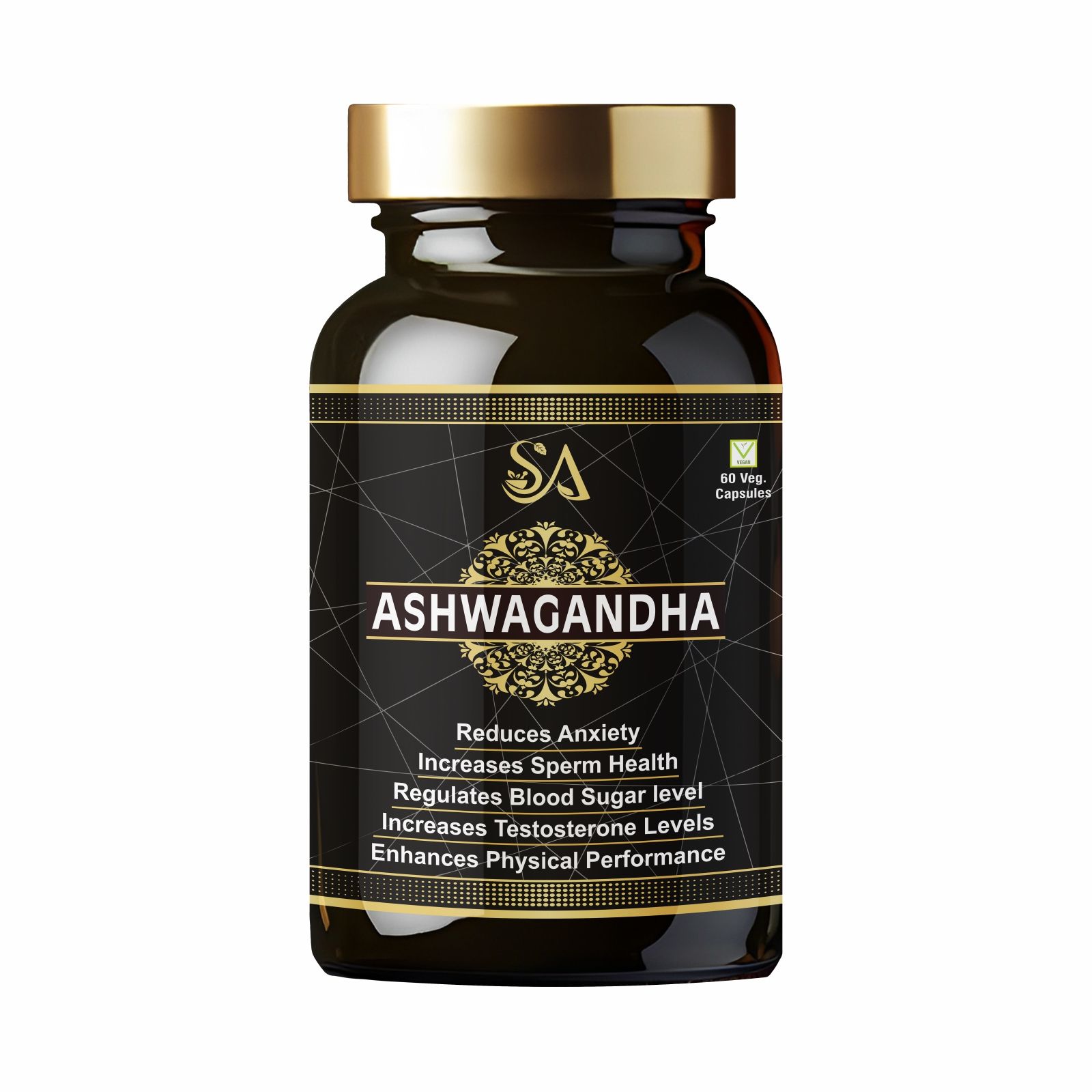 ASHWAGANDHA(Helps in Stress Management, Improve Energy and Stamina, Improves Strength & Energy, General Wellness)