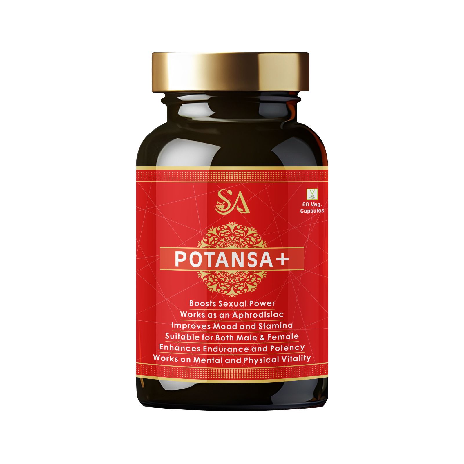 POTANSA +(Booster for Men-Strength, Stamina, Energy Enhancing, Mood, Endurance Boost)