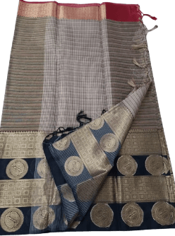 Kora Muslin Newly Printed Silk Saree