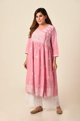 Ladies Kurti Handmade Chikankari