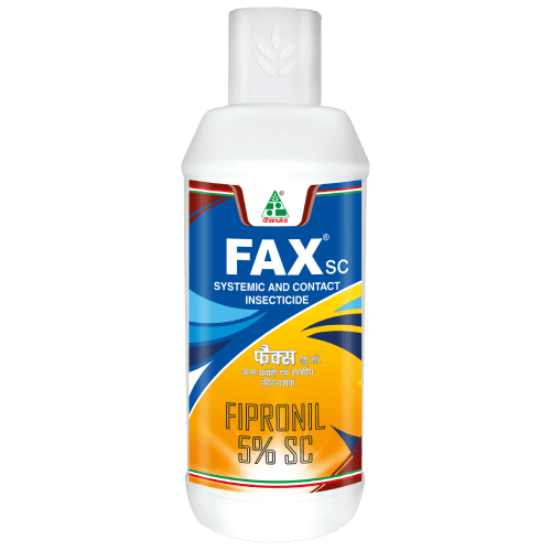 Dhanuka Fax - Fipronil 5% SC Insecticide with Contact, Stomach and Systemic Action, Most Effective for Thrips, Aphids and Larva