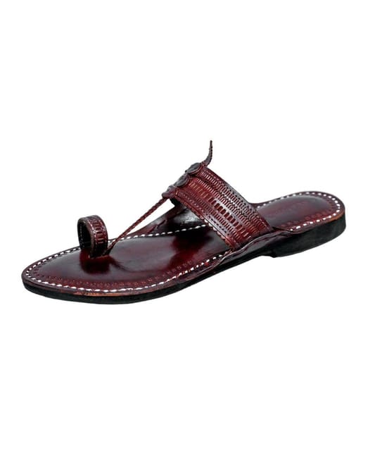 KALAPURI Men's Leather Festival-Ready Vintage Boho-Chic Comfortable  Authentic Earth-Friendly Ethnic Kolhapuri Style Chappals : Amazon.in: Shoes  & Handbags