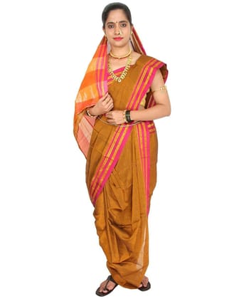 Readymade Mustard Nauvari Saree