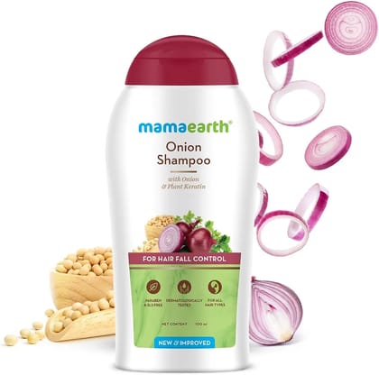 Mamaearth Onion Shampoo With Onion & Plant Keratin (200ml)