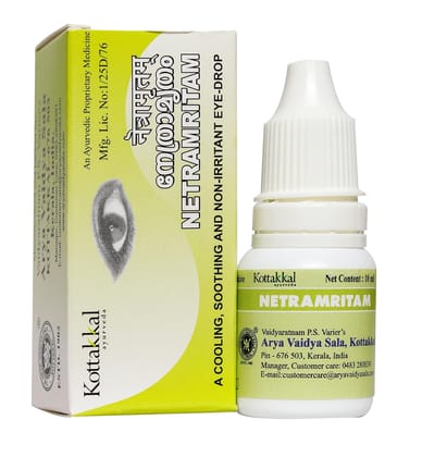 Kottakkal ayurveda Netramritam Liquid Eye Drops 10ml