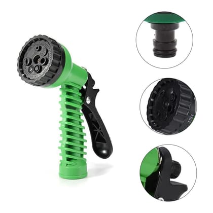 URBAN CREW PLASTIC GARDEN HOSE NOZZLE WATER SPRAY GUN CONNECTOR TAP ADAPTER SET