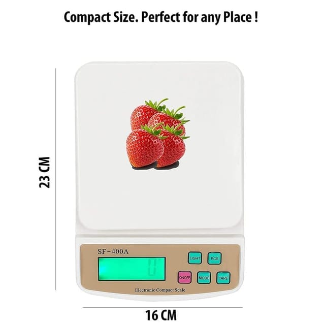 Buy Snora Digital Kitchen Weighing Machine Multipurpose Electronic Weight  Scale With Back Lite LCD Display for Measuring Food, Cake, Vegetable, Fruit  (Pack of 1) Online at Best Prices in India - JioMart.
