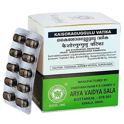 Kottakkal Ayurvedic Kaisora Gulgulu Vatika - 100 Tablets